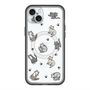 スリムプロテクションプレミアムケース with MagSafe［ オリジナル - CASEPLAYネコ総柄 - color ］
