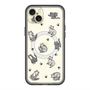 スリムプロテクションプレミアムケース with MagSafe［ オリジナル - CASEPLAYネコ総柄 - color ］