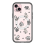 スリムプロテクションプレミアムケース with MagSafe［ オリジナル - CASEPLAYネコ総柄 - color ］