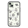 スリムプロテクションプレミアムケース with MagSafe［ オリジナル - CASEPLAYネコ総柄 - color ］