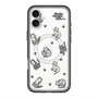 スリムプロテクションプレミアムケース with MagSafe［ オリジナル - CASEPLAYネコ総柄 - color ］