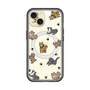 スリムプロテクションプレミアムケース with MagSafe［ オリジナル - CASEPLAYイヌ総柄 - color ］