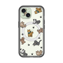 スリムプロテクションプレミアムケース with MagSafe［ オリジナル - CASEPLAYイヌ総柄 - color ］