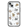 スリムプロテクションプレミアムケース with MagSafe［ オリジナル - CASEPLAYイヌ総柄 - color ］