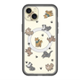 スリムプロテクションプレミアムケース with MagSafe［ オリジナル - CASEPLAYイヌ総柄 - color ］