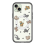スリムプロテクションプレミアムケース with MagSafe［ オリジナル - CASEPLAYイヌ総柄 - color ］