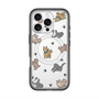 スリムプロテクションプレミアムケース with MagSafe［ オリジナル - CASEPLAYイヌ総柄 - color ］
