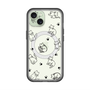 スリムプロテクションプレミアムケース with MagSafe［ オリジナル - CASEPLAYネコ総柄 - black ］