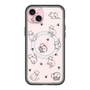 スリムプロテクションプレミアムケース with MagSafe［ オリジナル - CASEPLAYネコ総柄 - black ］