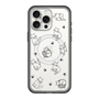 スリムプロテクションプレミアムケース with MagSafe［ オリジナル - CASEPLAYネコ総柄 - black ］