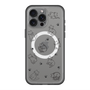 スリムプロテクションプレミアムケース with MagSafe［ オリジナル - CASEPLAYネコ総柄 - black ］