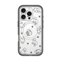 スリムプロテクションプレミアムケース with MagSafe［ オリジナル - CASEPLAYネコ総柄 - black ］
