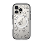 スリムプロテクションプレミアムケース with MagSafe［ オリジナル - CASEPLAYネコ総柄 - black ］