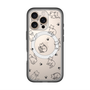スリムプロテクションプレミアムケース with MagSafe［ オリジナル - CASEPLAYネコ総柄 - black ］