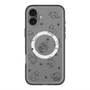 スリムプロテクションプレミアムケース with MagSafe［ オリジナル - CASEPLAYネコ総柄 - black ］