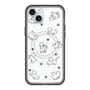 スリムプロテクションプレミアムケース with MagSafe［ オリジナル - CASEPLAYイヌ総柄 - black ］