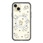 スリムプロテクションプレミアムケース with MagSafe［ オリジナル - CASEPLAYイヌ総柄 - black ］