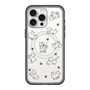 スリムプロテクションプレミアムケース with MagSafe［ オリジナル - CASEPLAYイヌ総柄 - black ］