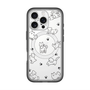 スリムプロテクションプレミアムケース with MagSafe［ オリジナル - CASEPLAYイヌ総柄 - black ］