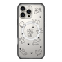スリムプロテクションプレミアムケース with MagSafe［ オリジナル - CASEPLAYイヌ総柄 - black ］