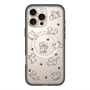スリムプロテクションプレミアムケース with MagSafe［ オリジナル - CASEPLAYイヌ総柄 - black ］