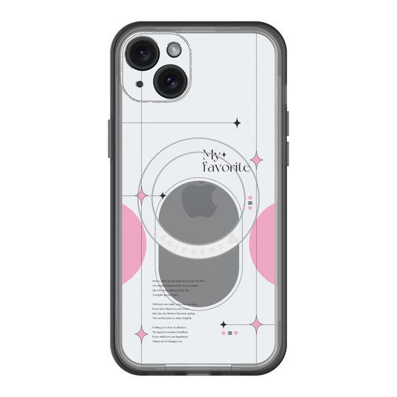 スリムプロテクションプレミアムケース with MagSafe［ オリジナル - チェキケース - ピンク ］