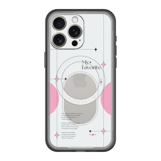 スリムプロテクションプレミアムケース with MagSafe［ オリジナル - チェキケース - ピンク ］