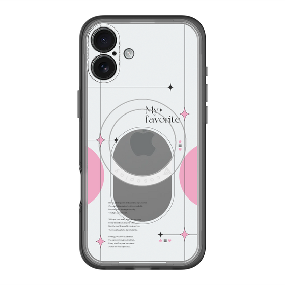 スリムプロテクションプレミアムケース with MagSafe［ オリジナル - チェキケース - ピンク ］