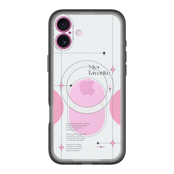 スリムプロテクションプレミアムケース with MagSafe［ オリジナル - チェキケース - ピンク ］