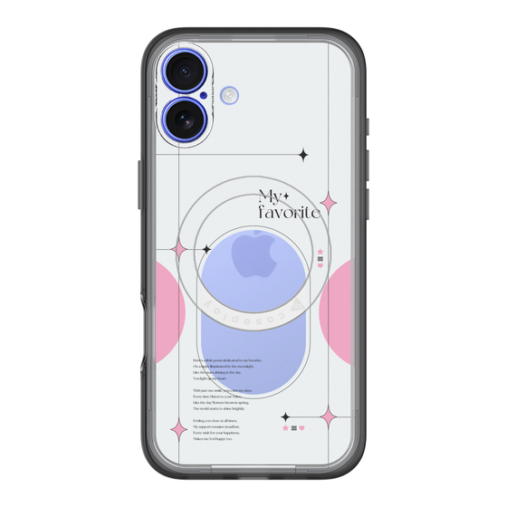 スリムプロテクションプレミアムケース with MagSafe［ オリジナル - チェキケース - ピンク ］
