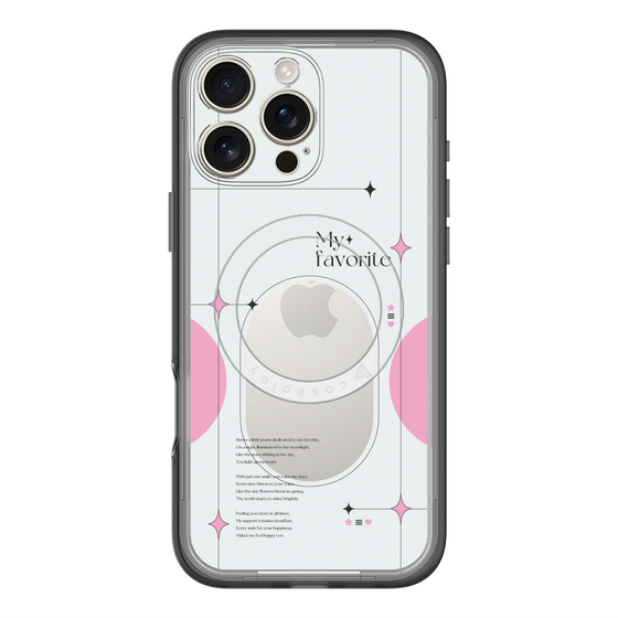 スリムプロテクションプレミアムケース with MagSafe［ オリジナル - チェキケース - ピンク ］