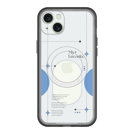 スリムプロテクションプレミアムケース with MagSafe［ オリジナル - チェキケース - ブルー ］