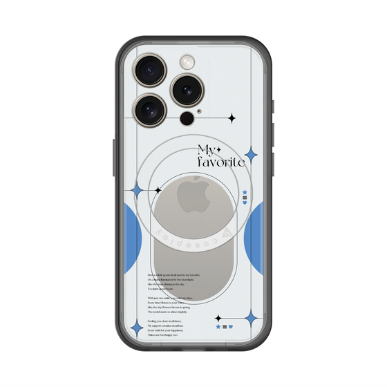 スリムプロテクションプレミアムケース with MagSafe［ オリジナル - チェキケース - ブルー ］