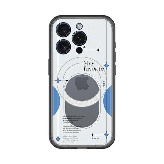 スリムプロテクションプレミアムケース with MagSafe［ オリジナル - チェキケース - ブルー ］