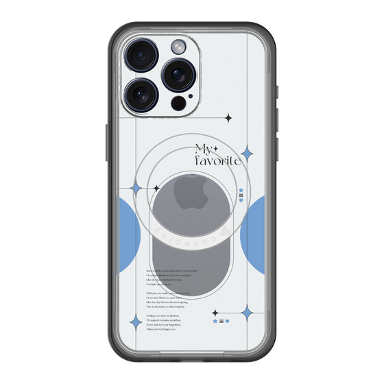 スリムプロテクションプレミアムケース with MagSafe［ オリジナル - チェキケース - ブルー ］