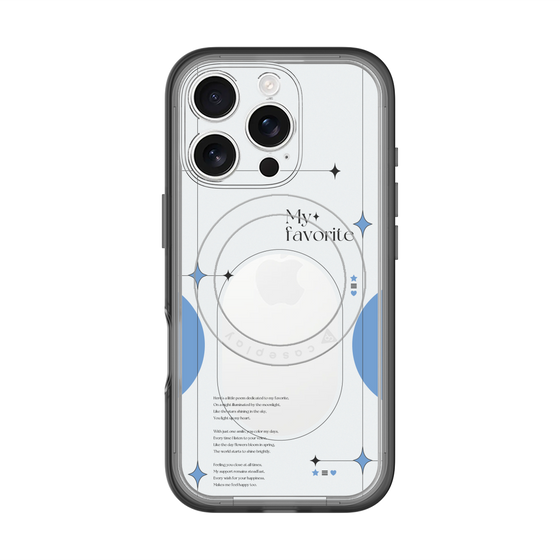 スリムプロテクションプレミアムケース with MagSafe［ オリジナル - チェキケース - ブルー ］