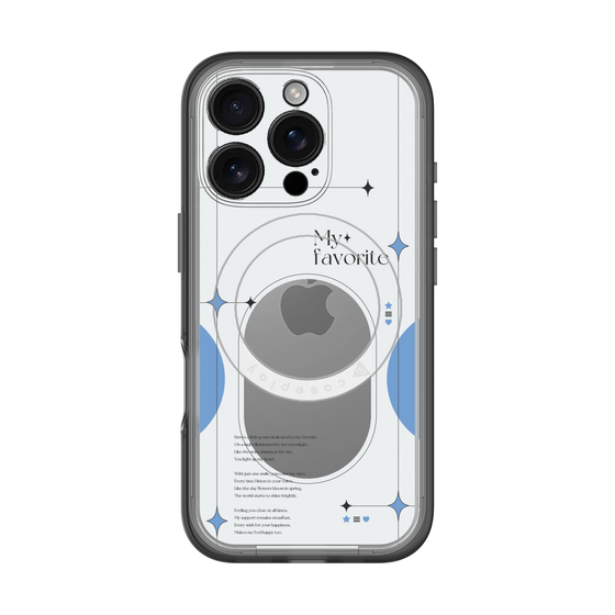 スリムプロテクションプレミアムケース with MagSafe［ オリジナル - チェキケース - ブルー ］