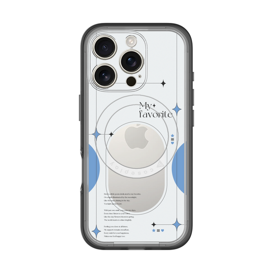 スリムプロテクションプレミアムケース with MagSafe［ オリジナル - チェキケース - ブルー ］