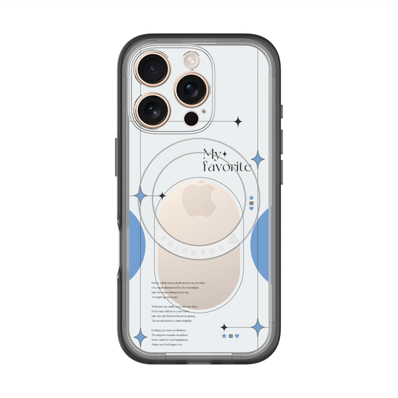 スリムプロテクションプレミアムケース with MagSafe［ オリジナル - チェキケース - ブルー ］