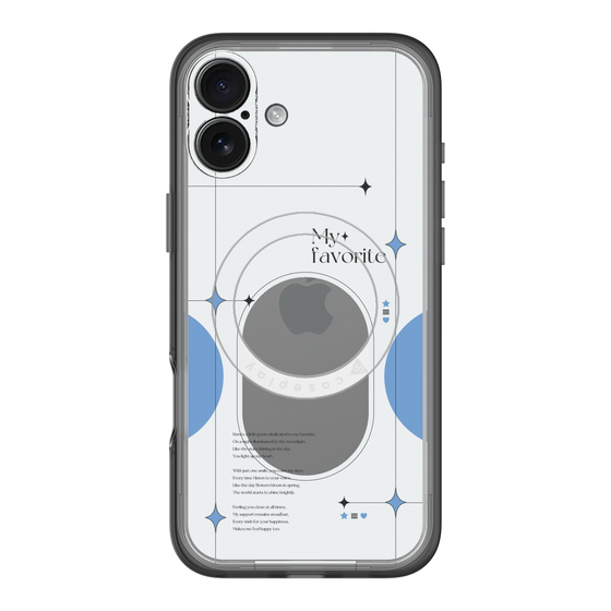 スリムプロテクションプレミアムケース with MagSafe［ オリジナル - チェキケース - ブルー ］
