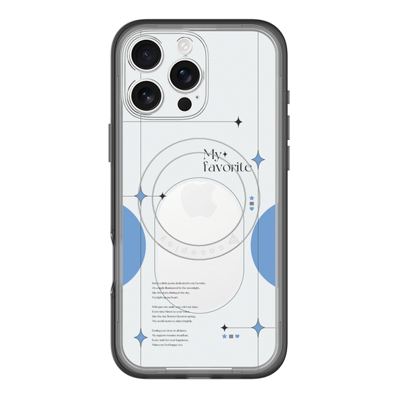 スリムプロテクションプレミアムケース with MagSafe［ オリジナル - チェキケース - ブルー ］
