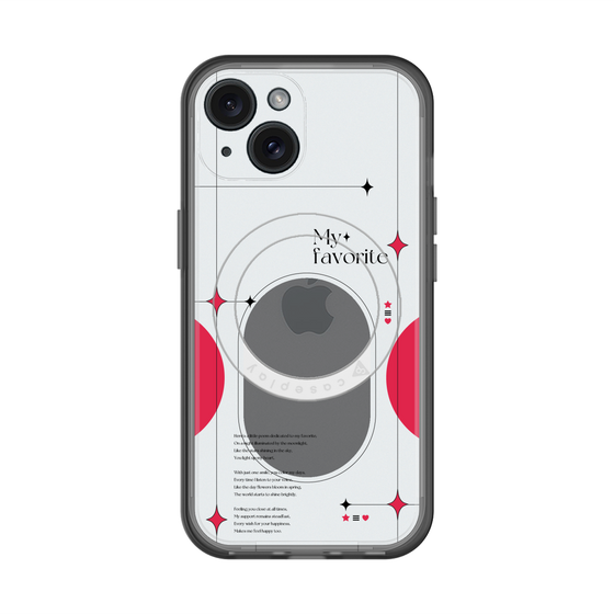 スリムプロテクションプレミアムケース with MagSafe［ オリジナル - チェキケース - レッド ］