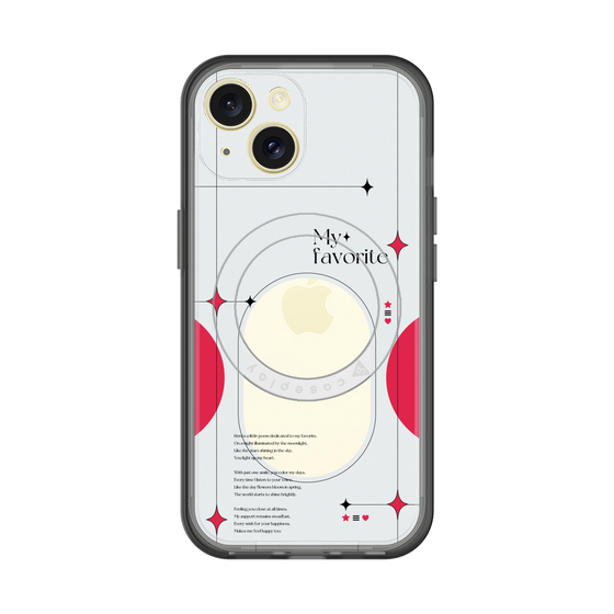 スリムプロテクションプレミアムケース with MagSafe［ オリジナル - チェキケース - レッド ］