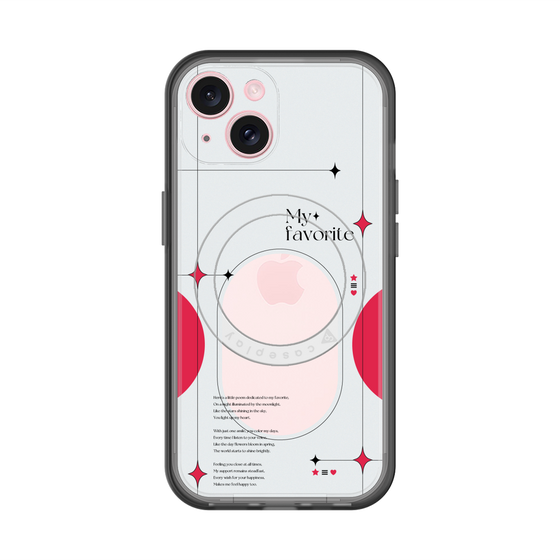 スリムプロテクションプレミアムケース with MagSafe［ オリジナル - チェキケース - レッド ］