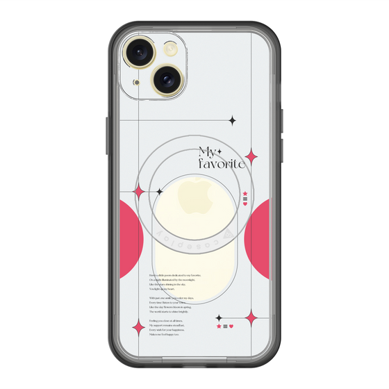 スリムプロテクションプレミアムケース with MagSafe［ オリジナル - チェキケース - レッド ］