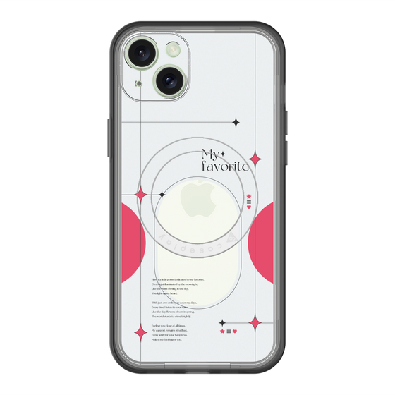 スリムプロテクションプレミアムケース with MagSafe［ オリジナル - チェキケース - レッド ］