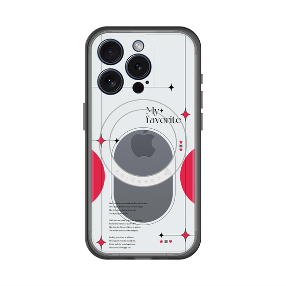スリムプロテクションプレミアムケース with MagSafe［ オリジナル - チェキケース - レッド ］