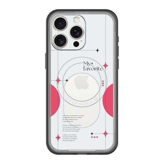スリムプロテクションプレミアムケース with MagSafe［ オリジナル - チェキケース - レッド ］