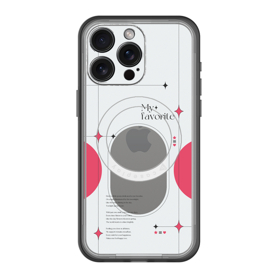 スリムプロテクションプレミアムケース with MagSafe［ オリジナル - チェキケース - レッド ］
