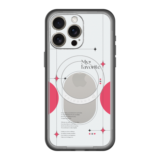 スリムプロテクションプレミアムケース with MagSafe［ オリジナル - チェキケース - レッド ］